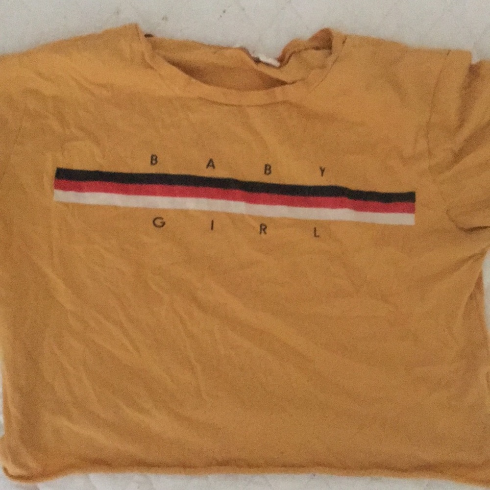 Baby girl yellow crop